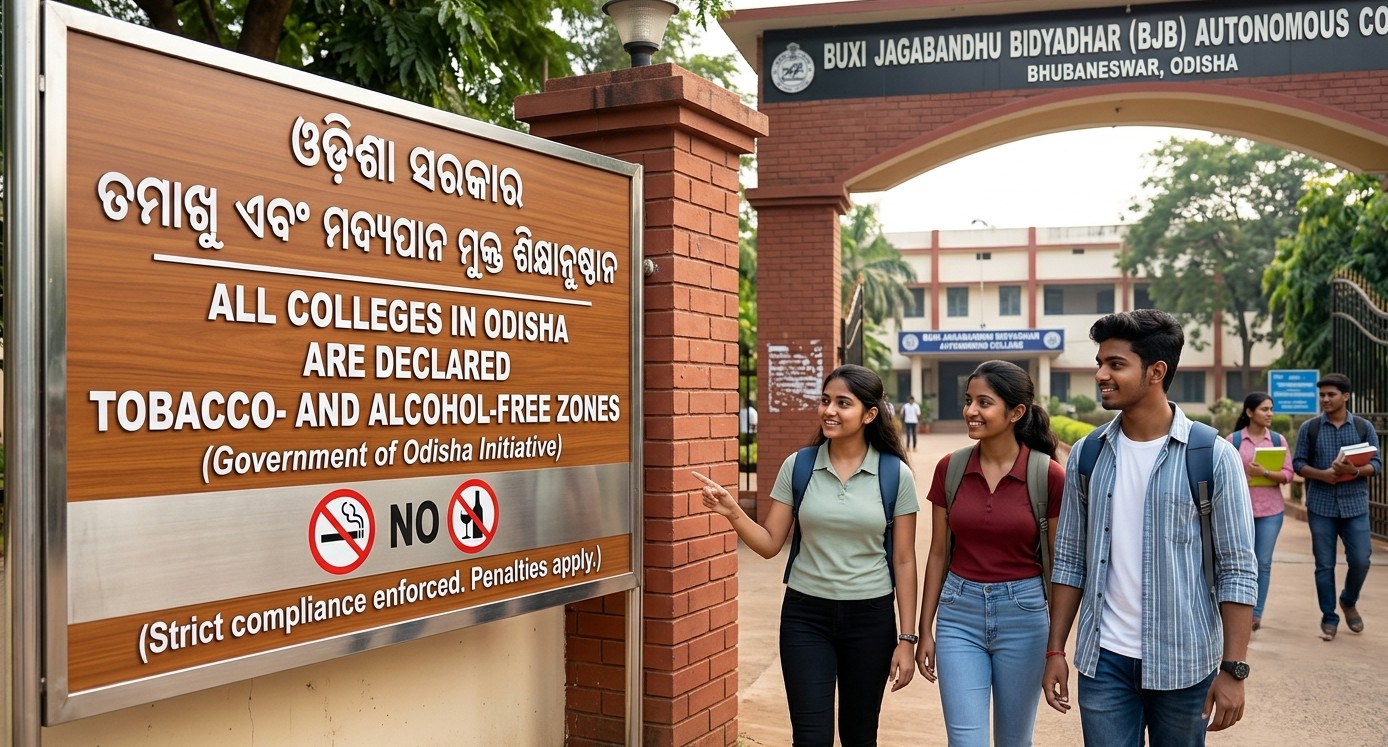 Odisha to Declare All Colleges Tobacco- and Alcohol-Free Zones